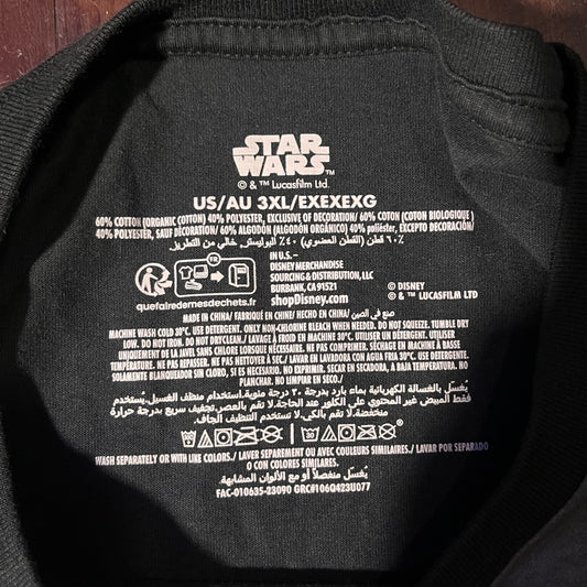Star Wars Black Darth Vader Graphic shirt w/ 3d buttons Size: XXXLarge