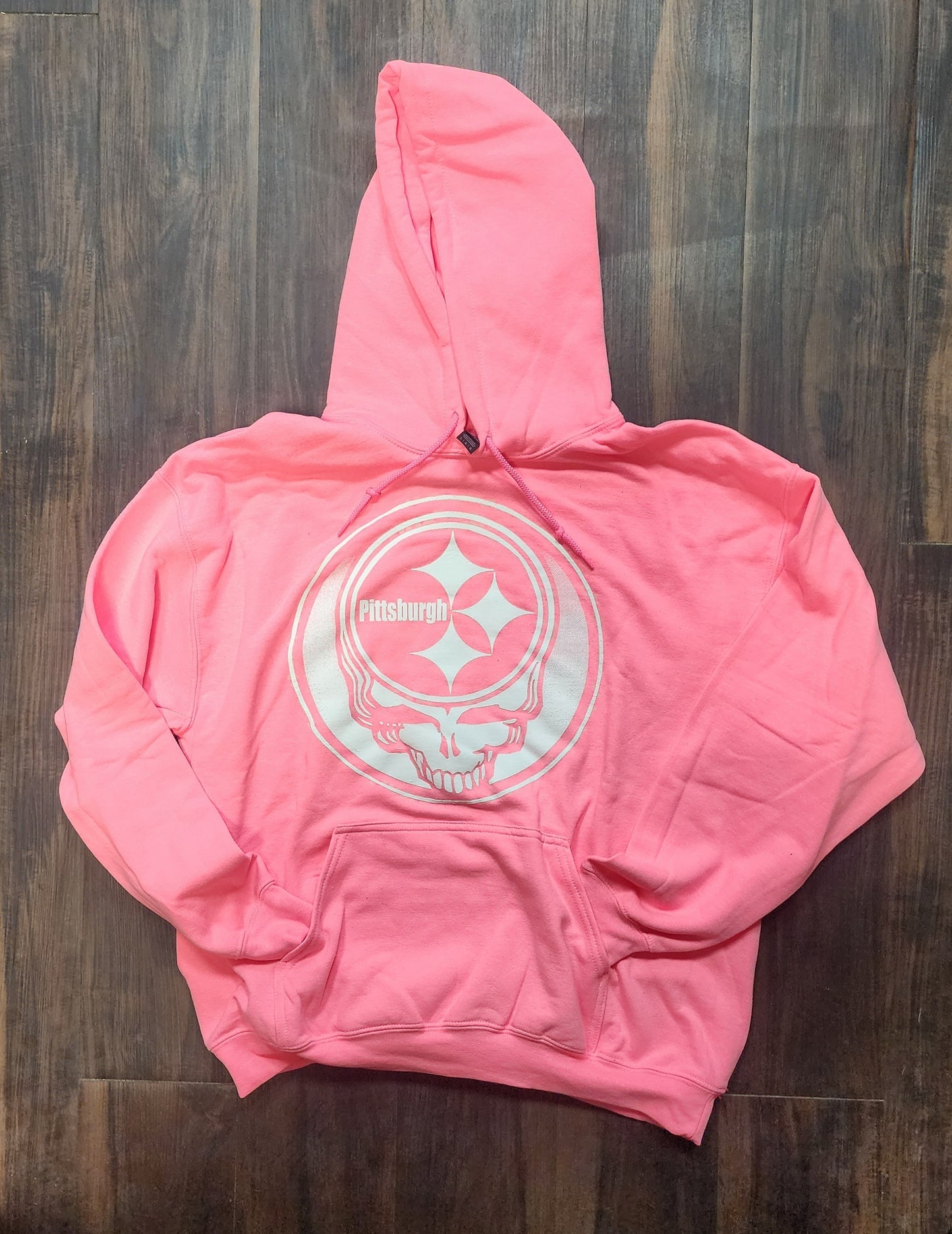 Steelers x Greatful dead mash up Pink Hoodie