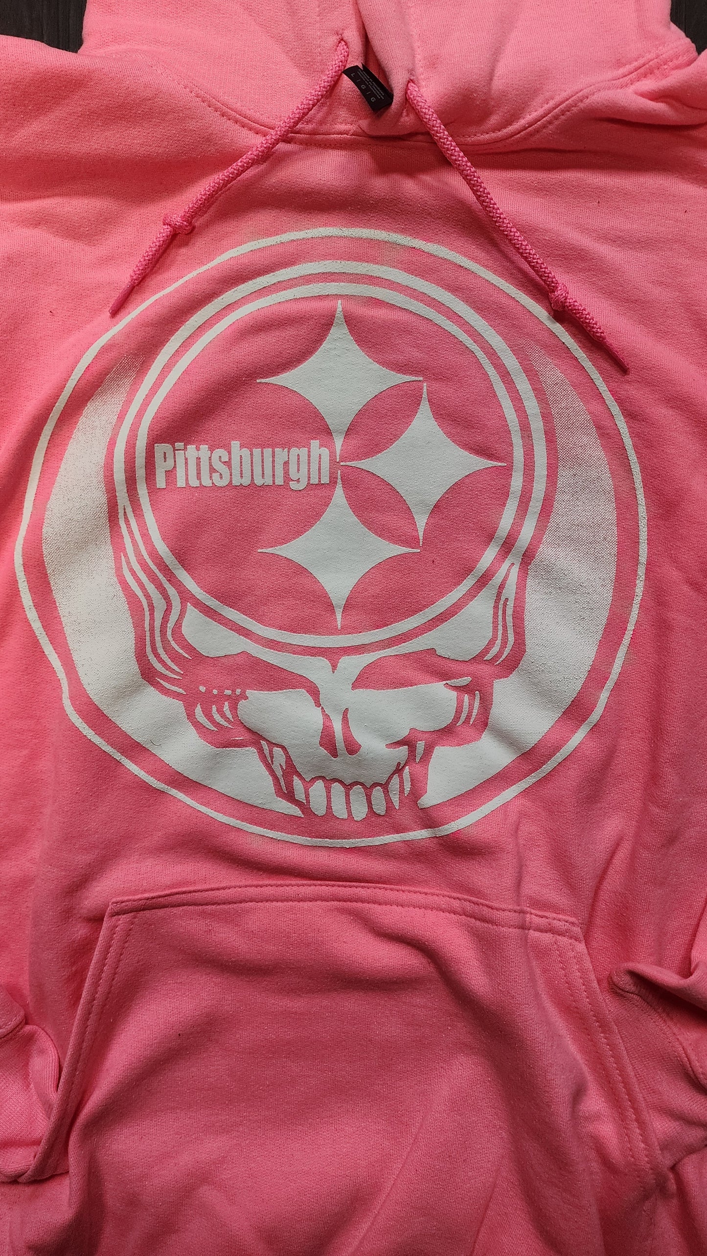 Steelers x Greatful dead mash up Pink Hoodie