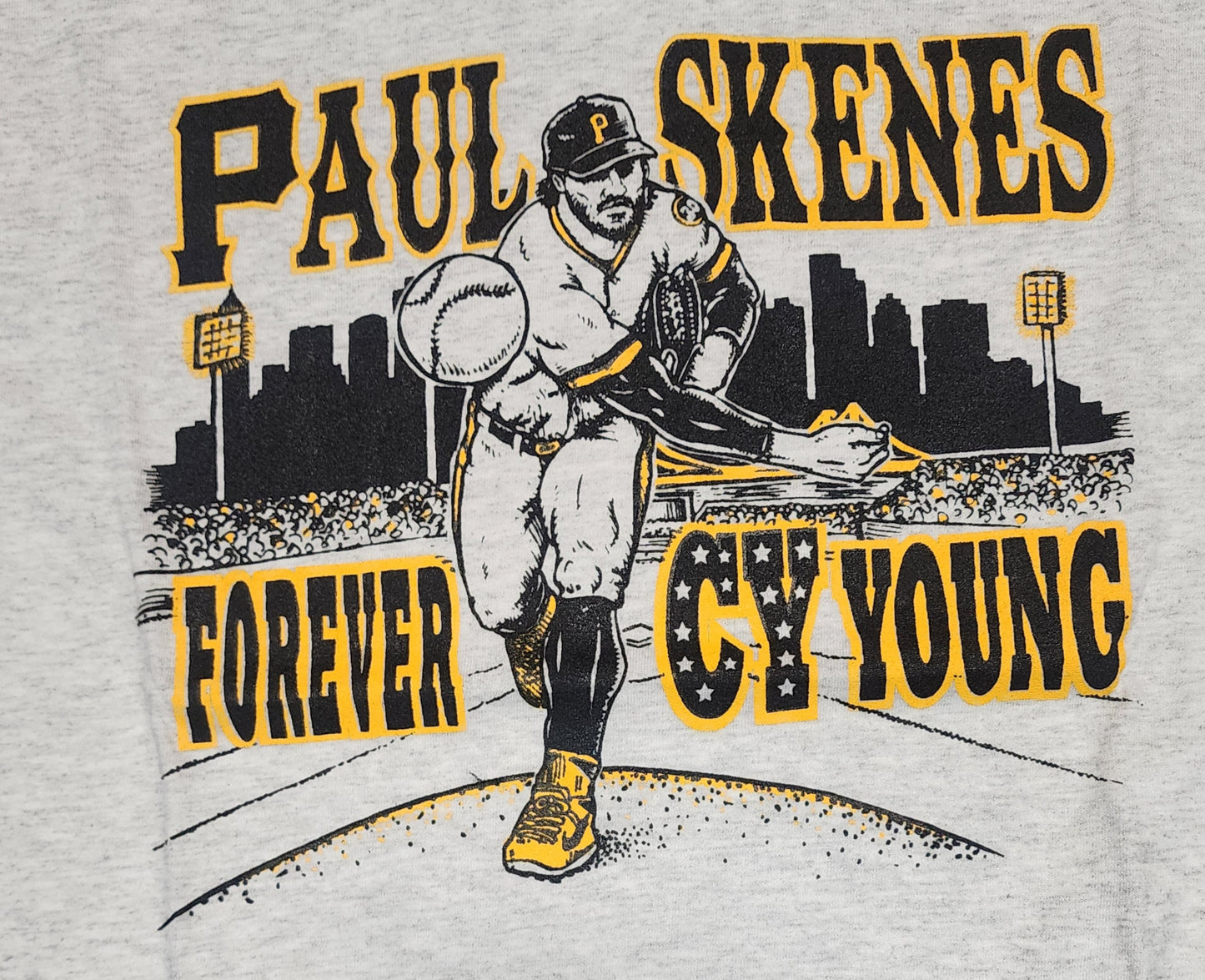 Paul Skeens "Forver CY Young" Pittsburgh Pirates T-Shirt