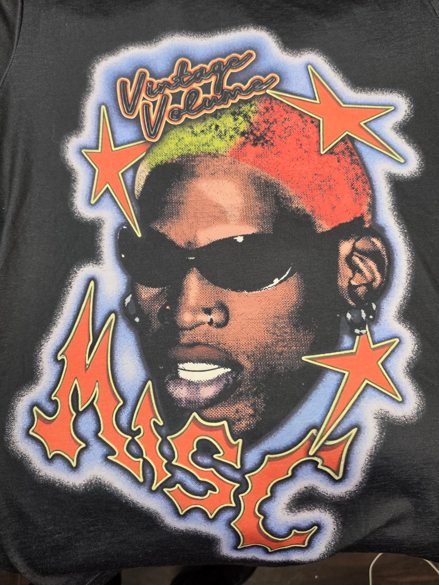 Dennis Rrodman Super softT-Shirt front and back graphics - S