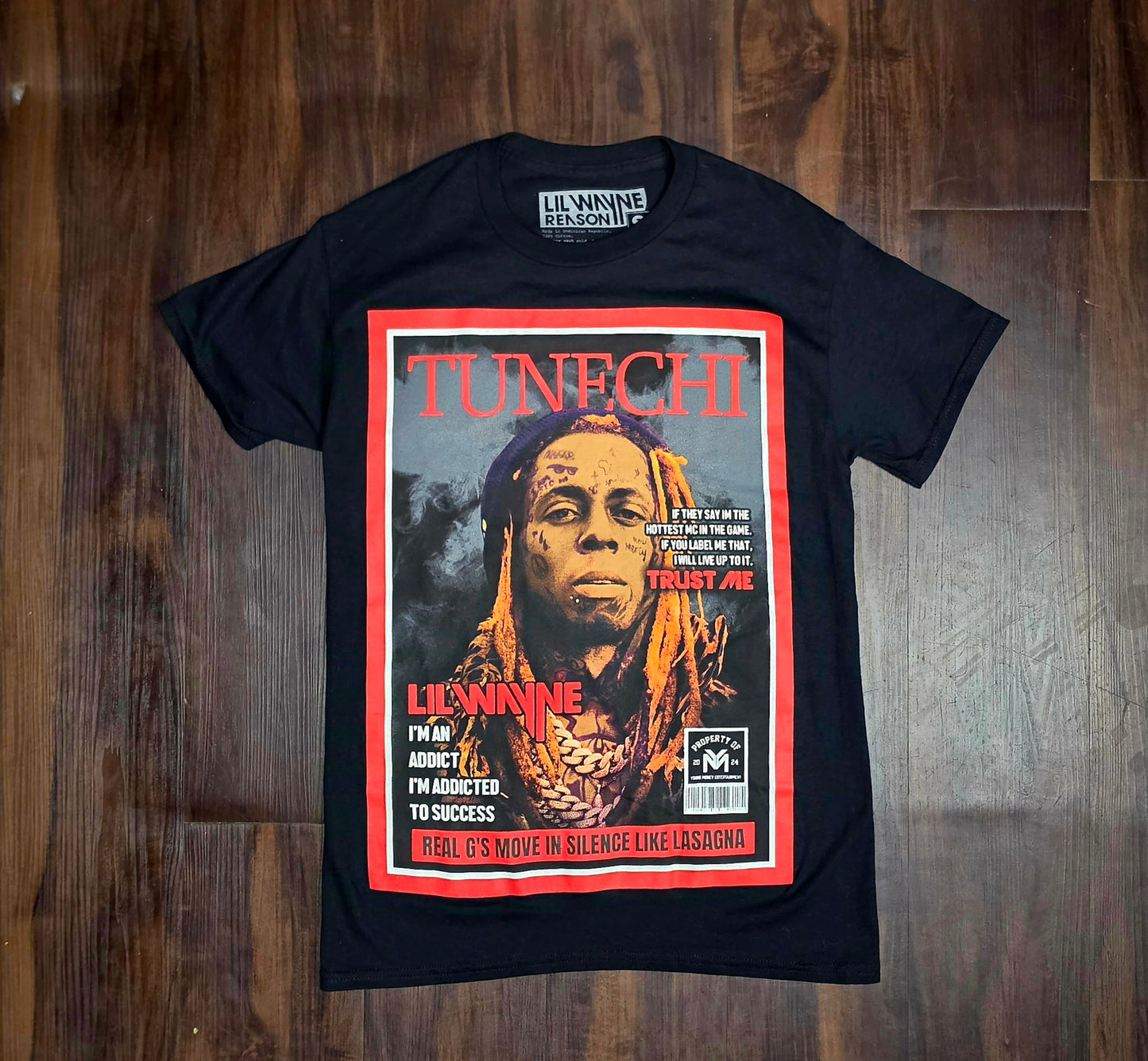 Lil Wayne Tunechi Frame Magazine Cover T-Shirt Small
