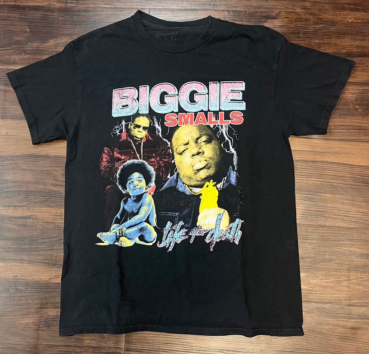 Biggie Smalls Vitage Life after Death Hip Hop Graphic Tee -  Size: Medium