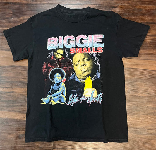 Biggie Smalls Vitage Life after Death Hip Hop Graphic Tee -  Size: M