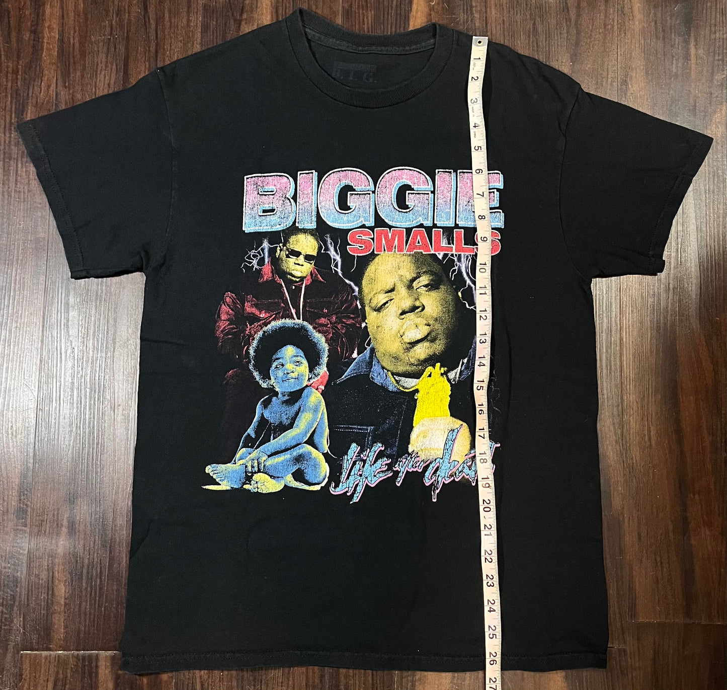 Biggie Smalls Vitage Life after Death Hip Hop Graphic Tee -  Size: Medium