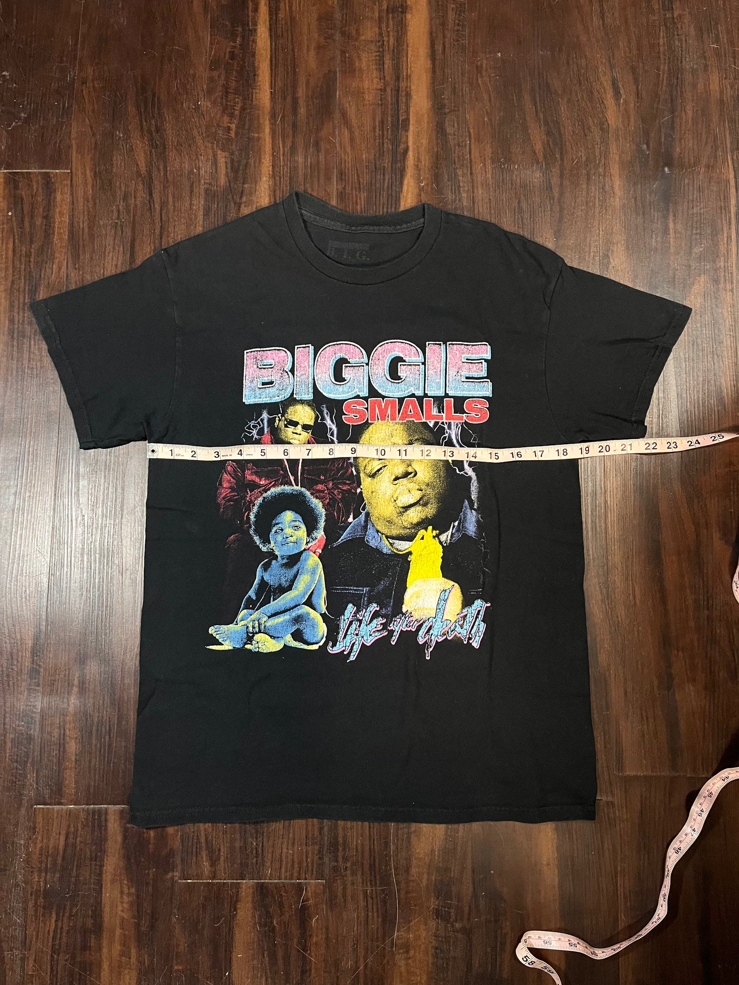 Biggie Smalls Vitage Life after Death Hip Hop Graphic Tee -  Size: Medium