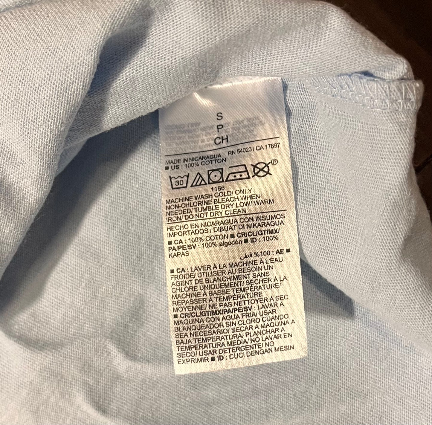 David Bowie Light blue Rock band Tee Size: Small