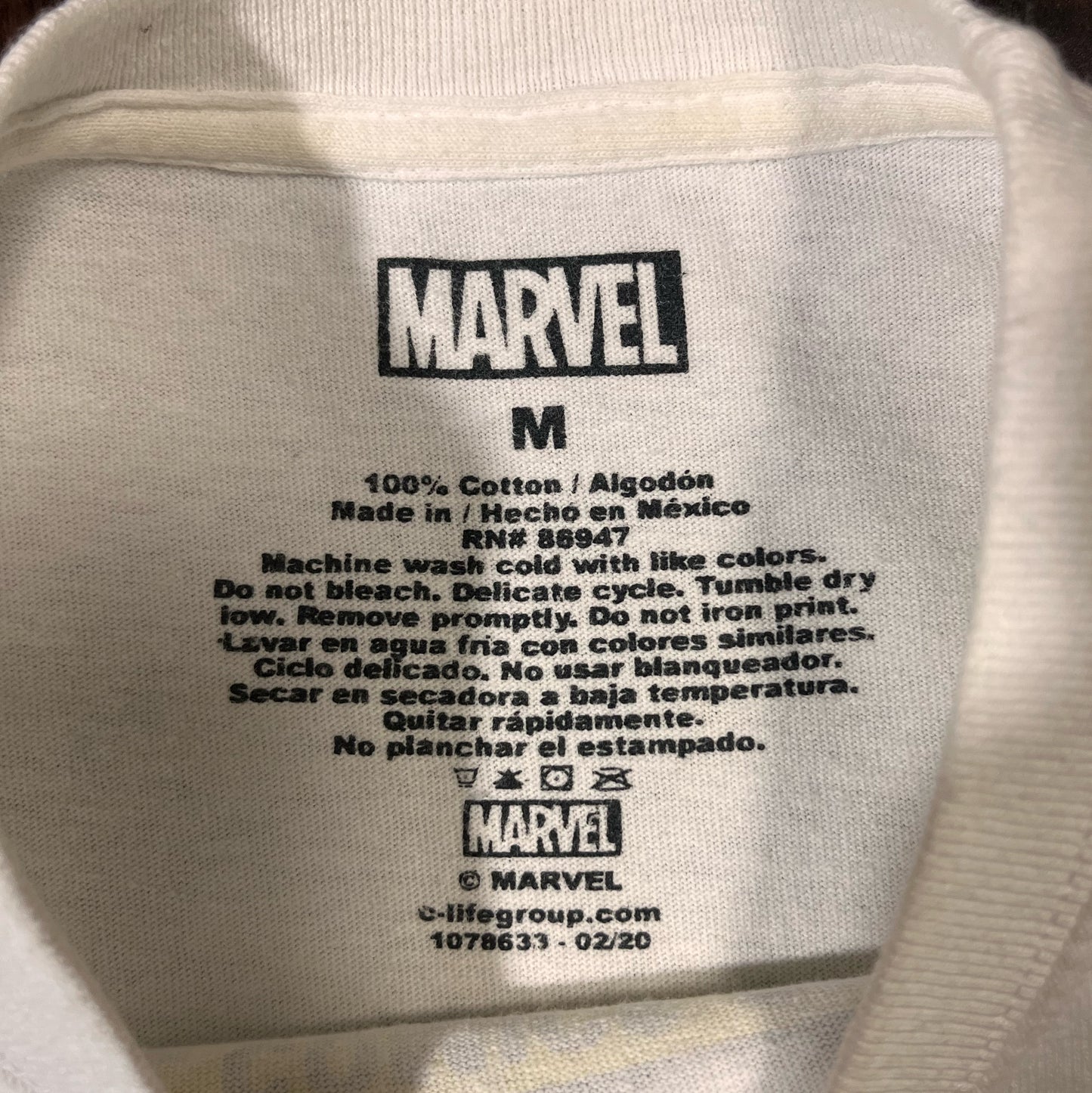 Marvel Black widow vintage comic book look graphic T-shirt Size Medium