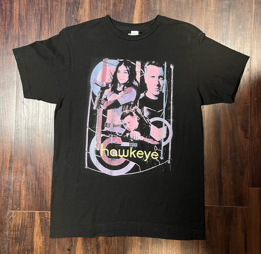 Marvel Hawkeye Black Graphic Tee Size: Medium