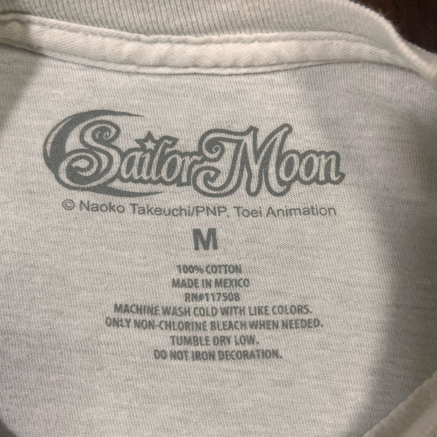 Sailor Moon Officially Licensed Anime Her Eyes White Graphic Tee T-Shirt - Size: Medium