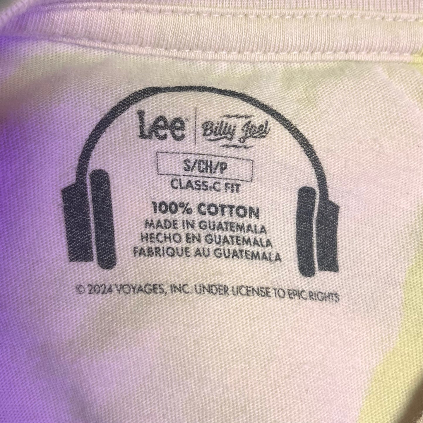 (SOLD) - Billy Joel Sm Lee’s Band Cotton T-Shirt Tan We Didn’t Start The Fire Size: Small