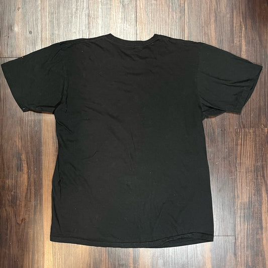 Hip hop boombox sloth black graphic tee Size: Small