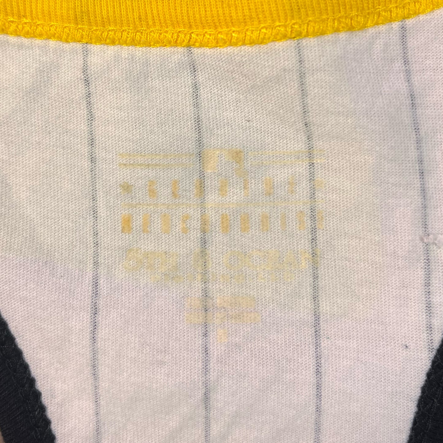 Pittsburgh pirates white with black strips sparkles P tank top Size: Small