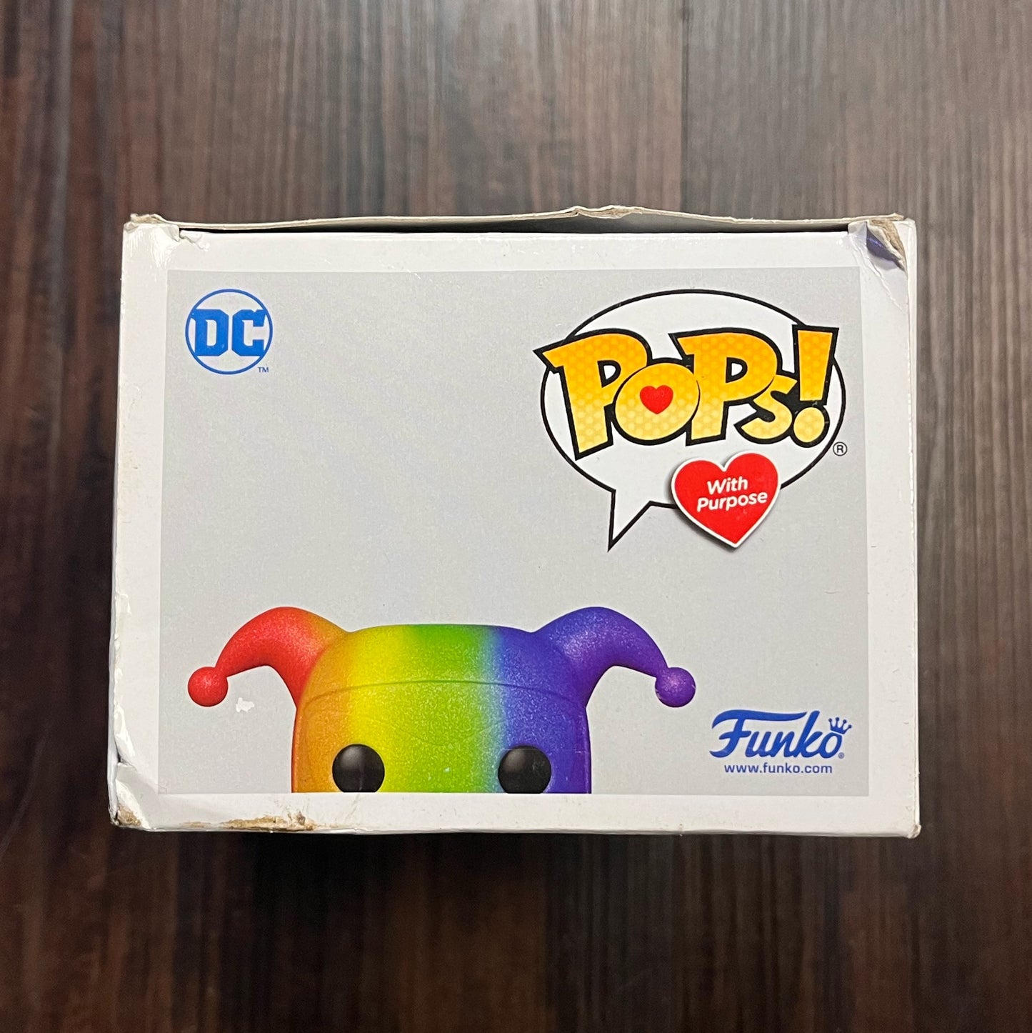 Harley Quinn Pops With Purpose Pride Rainbow Glitter DC Super Heroes Funk Pop! #156