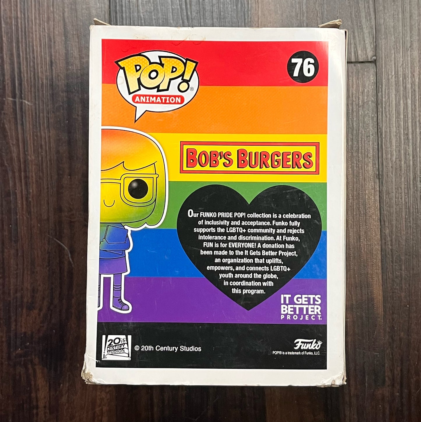 SOLD: Bob's Burgers Rainbow Tina Belcher (Pride) Funko Pop! #76