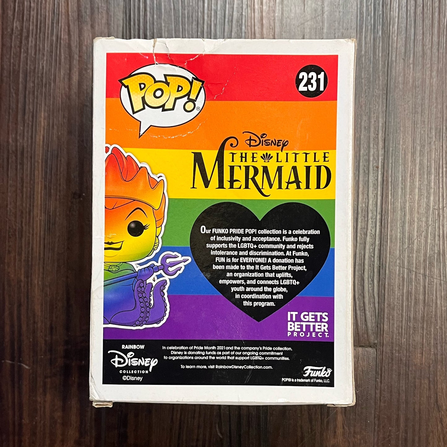 Ursula RAINBOW DIAMOND Disney Pride Funko POP! #231