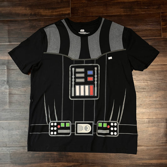 Star Wars Black Darth Vader Graphic shirt w/ 3d buttons Size: 3xl