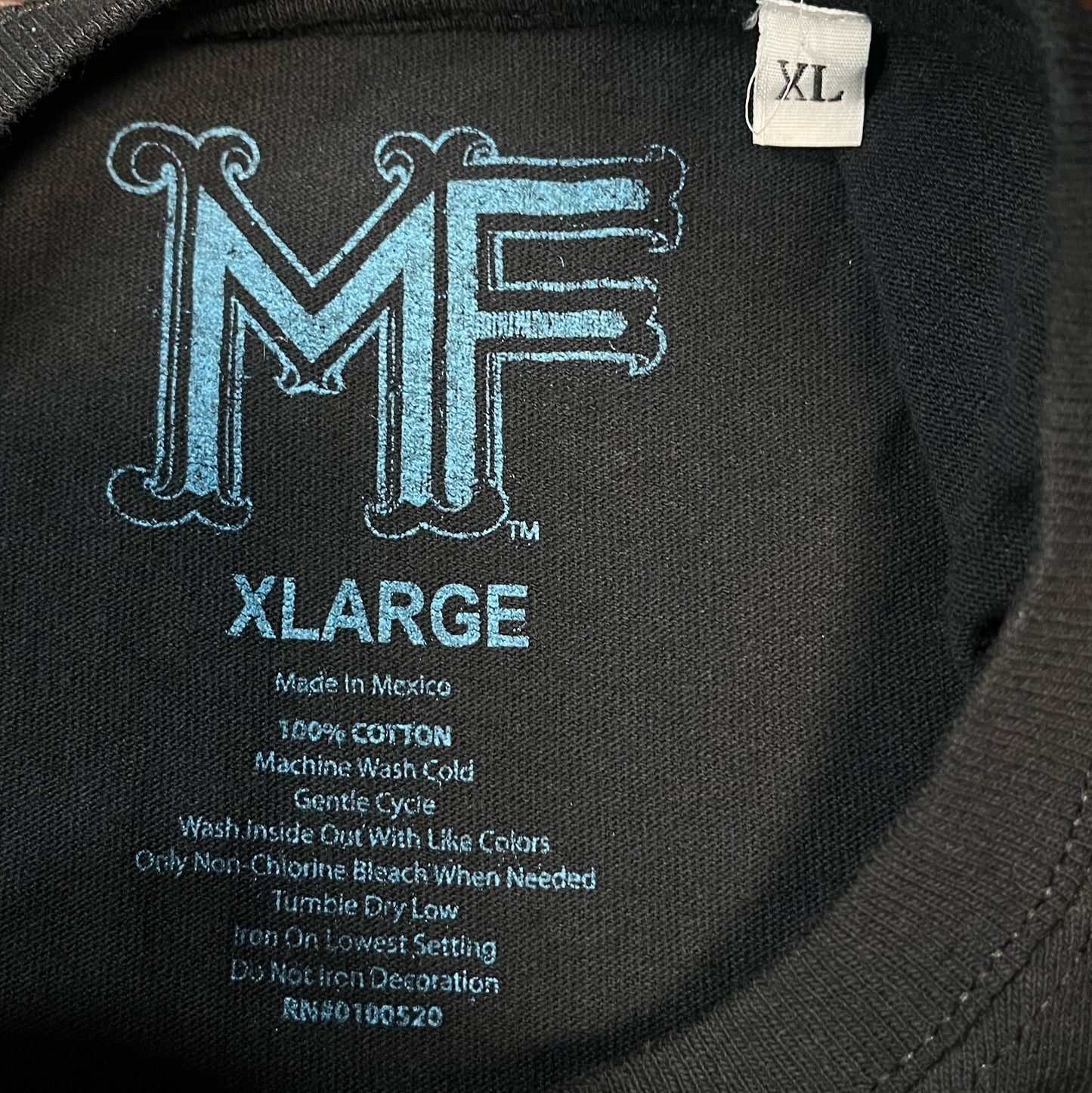 SpongeBob SquarePants MF Brand Black Neon Men's Graphic T-Shirt Size XL