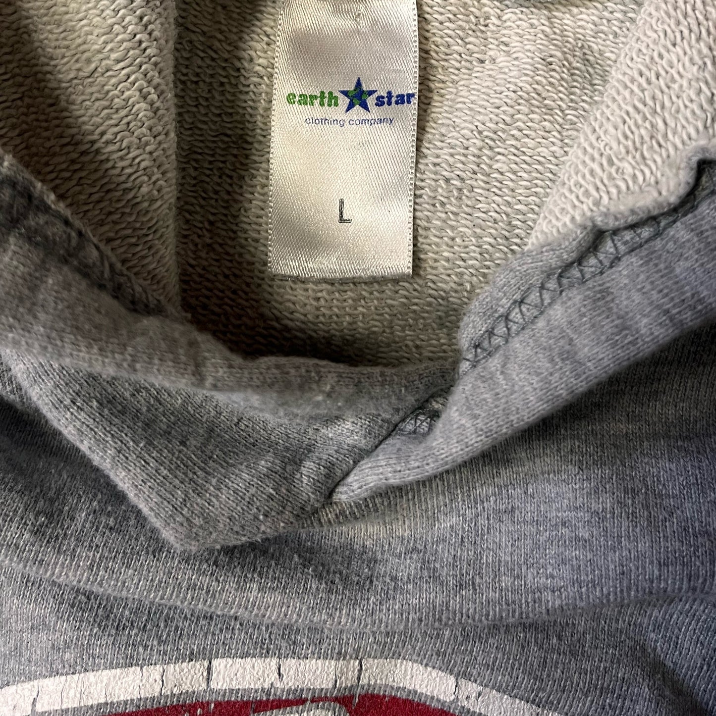 Iron city beer, gray crop top long sleeve hoodie Size: Large