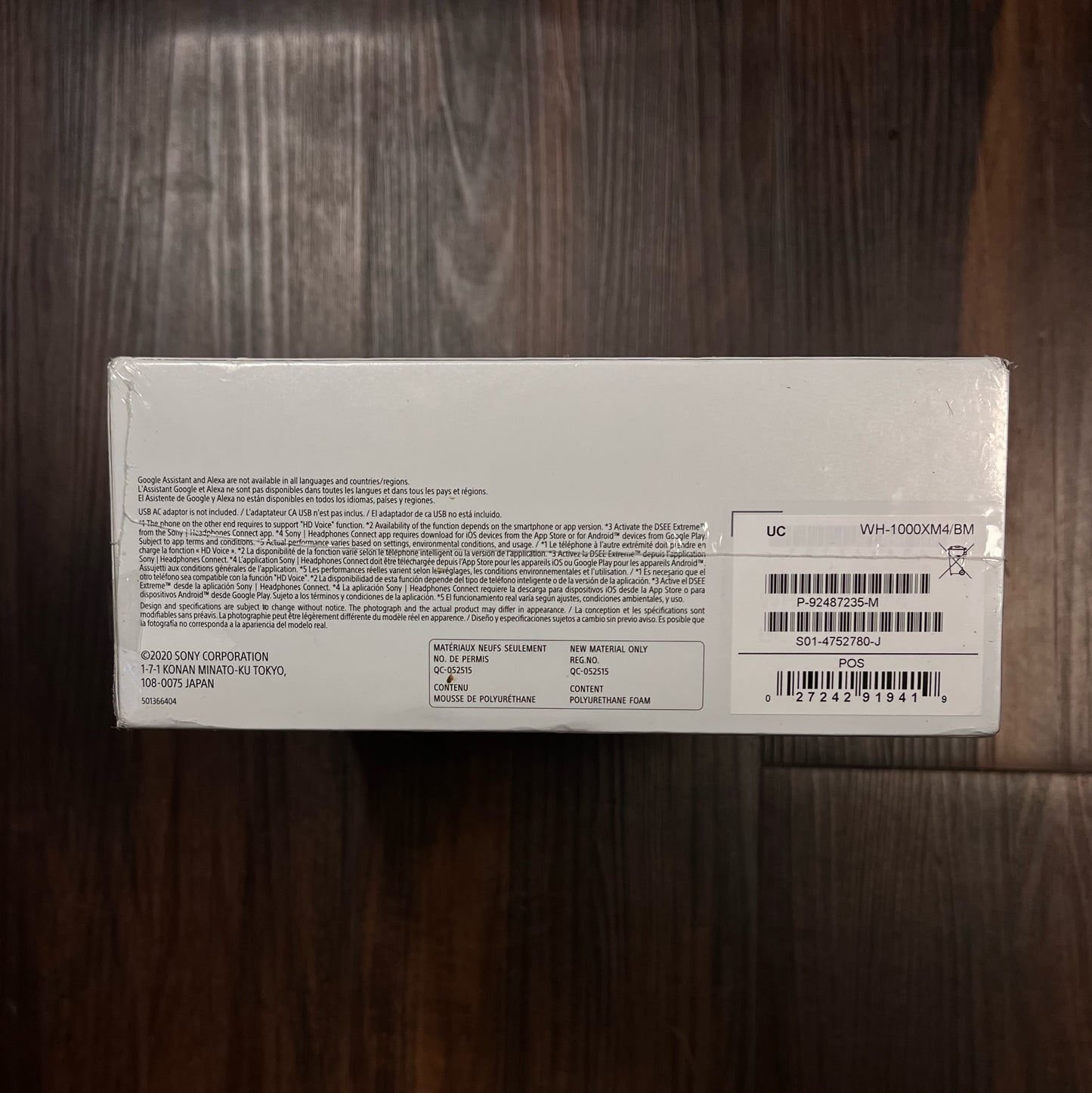 New Sony WH-1000XM4 Wirless On-Ear Bluetooth