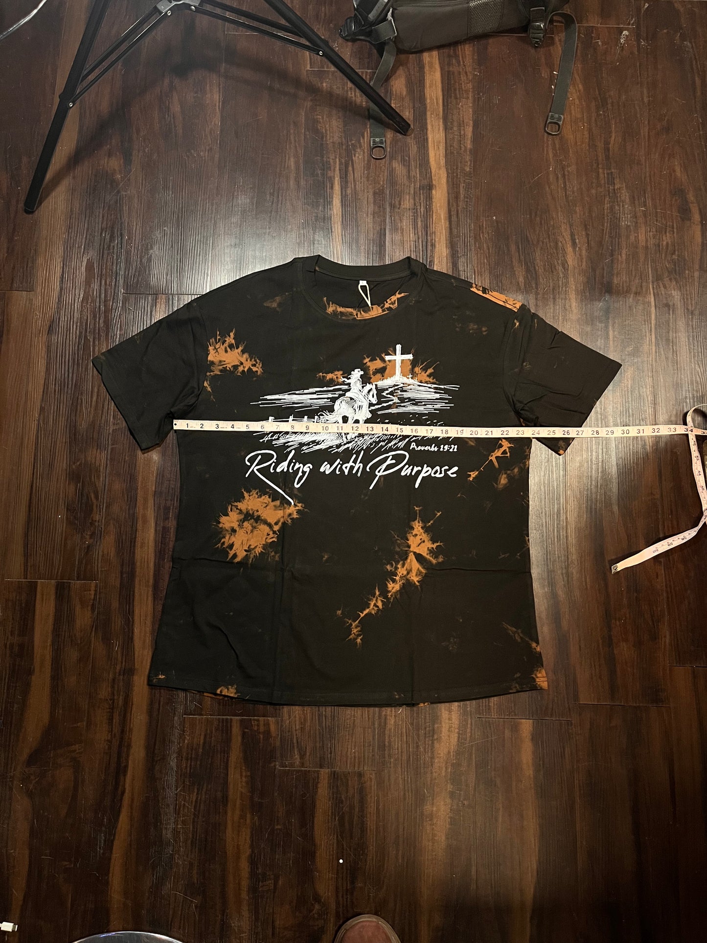 Riding with purpose religious black t shirt - NWT Size: Large