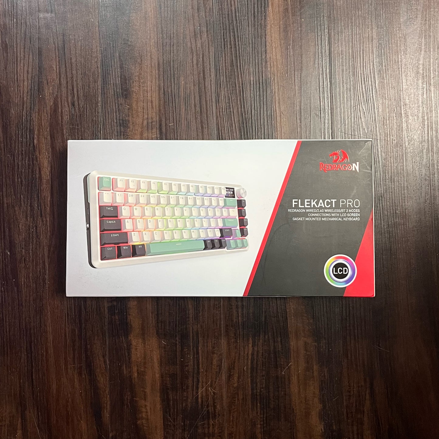 Reddragon Castor K631 Wired RGB Mechanical Gamer Keyboard 68 Keys Gray white