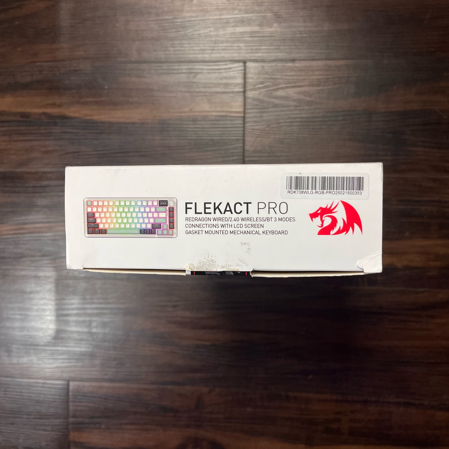 Reddragon Castor K631 Wired RGB Mechanical Gamer Keyboard 68 Keys Gray white