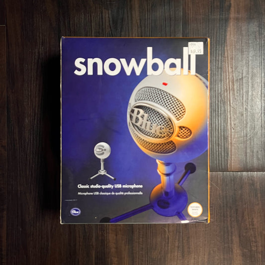 Blue Snowball USB Microphone for PC, Mac, Gaming, Recording, Streaming, Podcasting