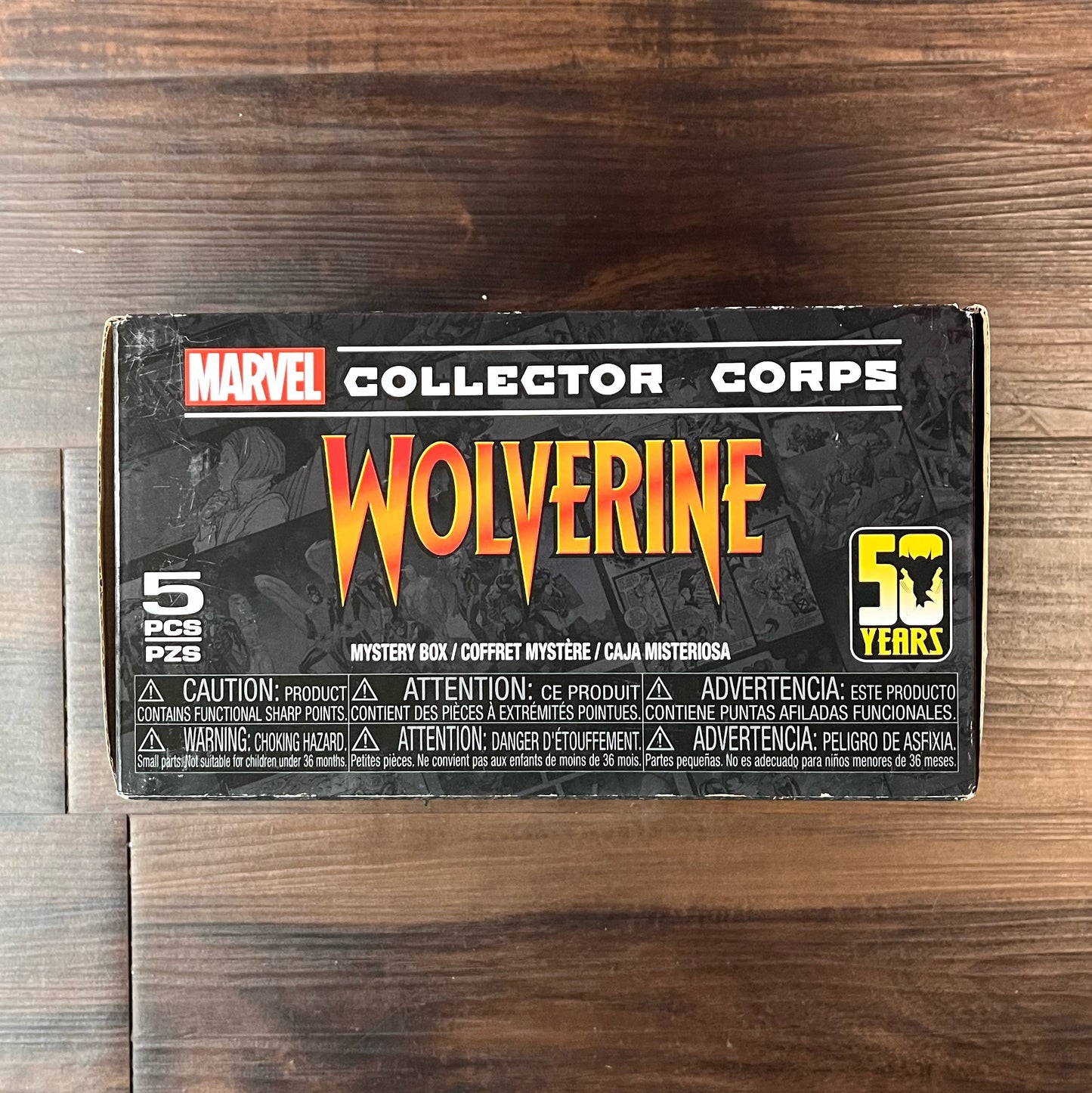 Funko Marvel Collector Corps - Wolverine 50th Anniversary Box Size: XL
