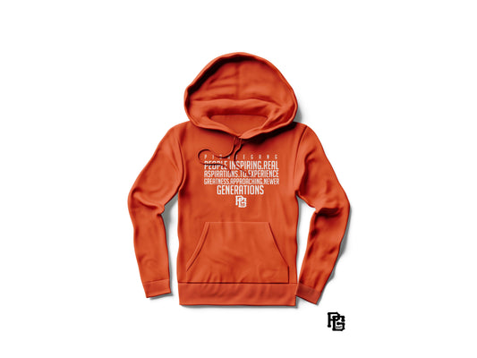 Orange, Orange PG AC Forever wear Hoodie