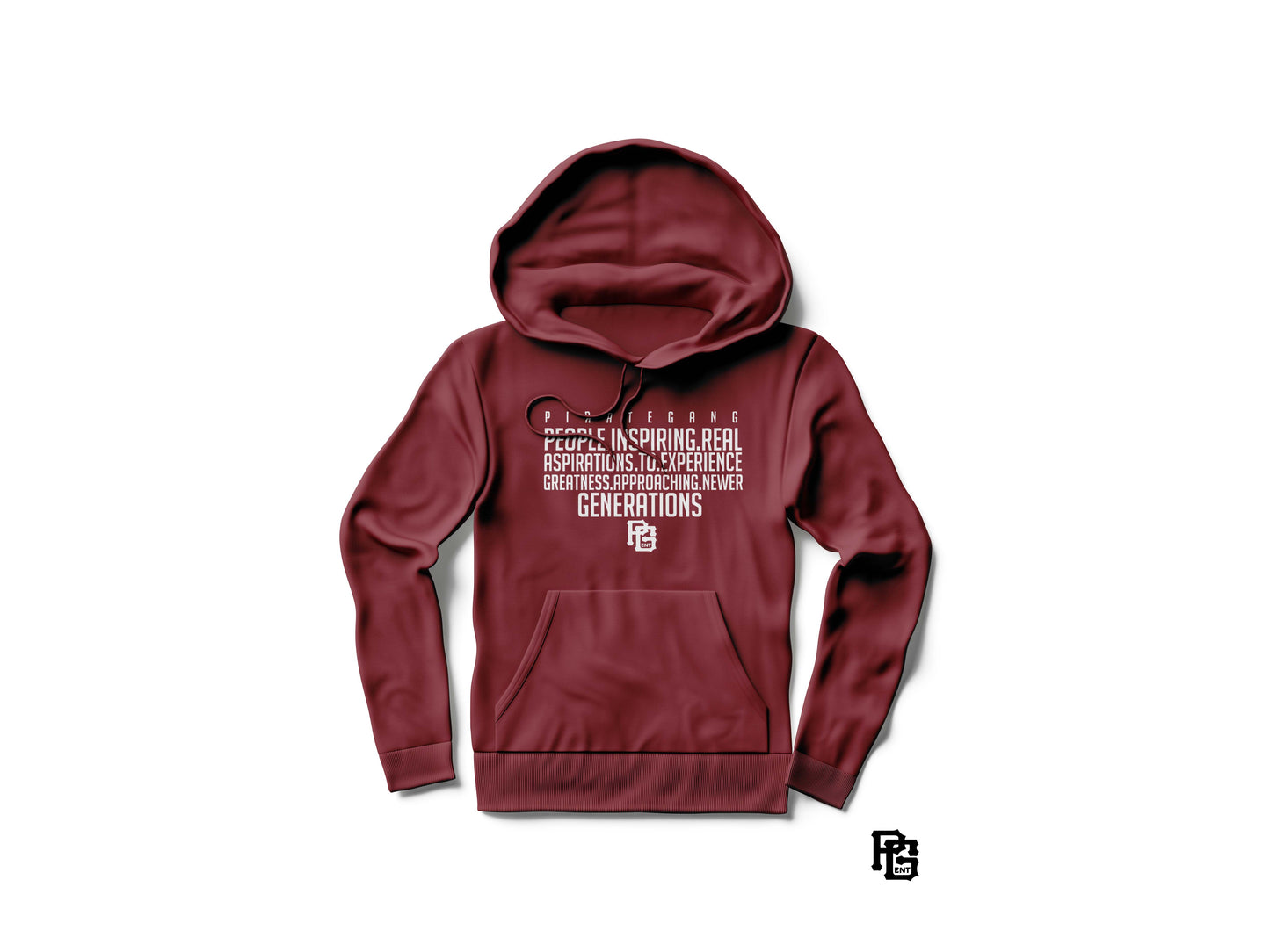 Burghroon Red PG AC Forever wear hoodie