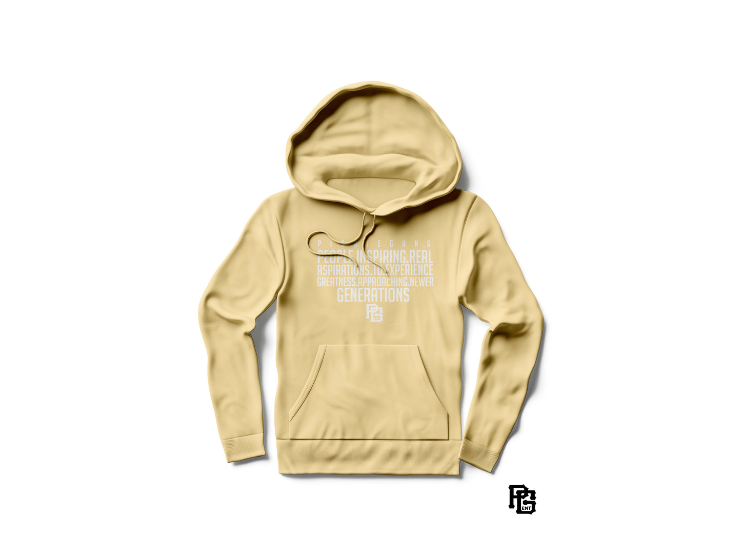 Tan Yellow PG AC Forever wear hoodie