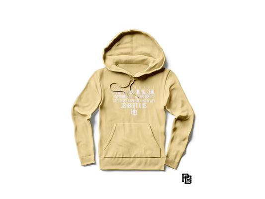 Tan Yellow PG AC Forever wear hoodie